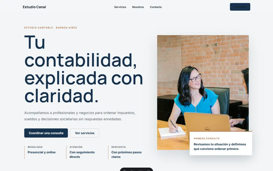 Captura de la demo Estudio Canal